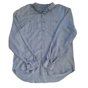 Bruno Men’s Casual Contrast Cuffs‎ Long Sleeve Button Down Shirt Sz. XL
